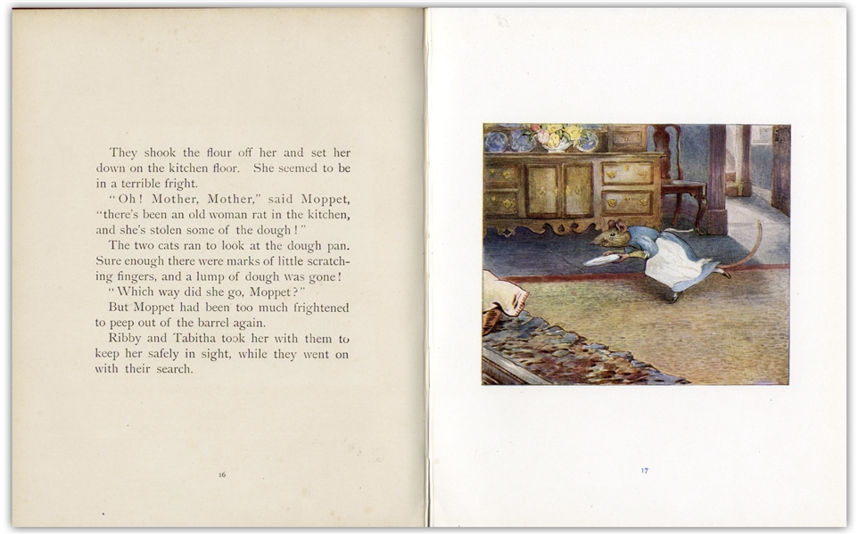 Beatrix Potter Signed First Edition, Second Issue of ''Roly-Poly Pudding''